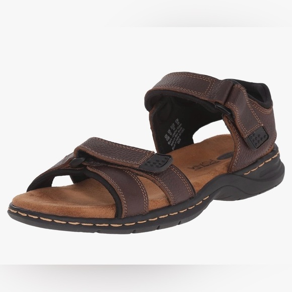 Dr.Scholl’s Men’s Gus Sandals Brown Leather Fisherman Strap Sandals Size 13